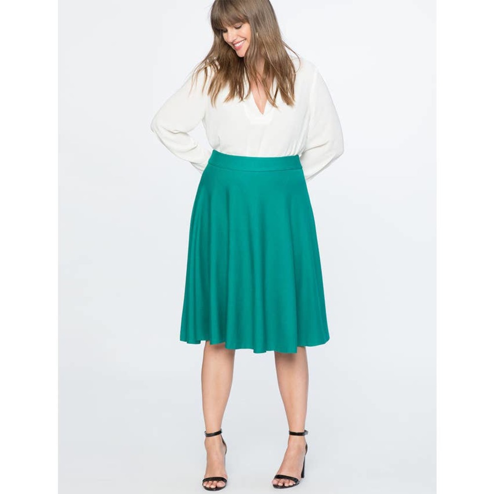 Eloquii Ponte Circle Skirt Sz 18 NWT